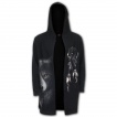 Cardigan homme  capuche avec loup inspiration Yin et Yang