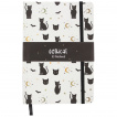 Carnet de notes / journal A5  motif chats et chauves-souris