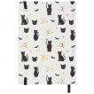 Carnet de notes / journal A5  motif chats et chauves-souris