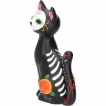 Chat noir assis style day of the dead - Sugar Puss (26cm)