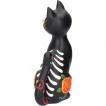 Chat noir assis style day of the dead - Sugar Puss (26cm)