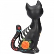 Chat noir assis style day of the dead - Sugar Puss (26cm)