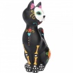 Chat noir assis style day of the dead - Sugar Puss (26cm)