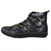 Chaussures gothiques Sneakers homme à tête de mort camouflage