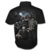 Chemise gothique homme  manches courtes  zombies enferms