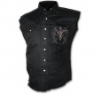 Chemise homme gothique sans manche avec dragons et chaines