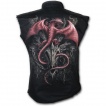 Chemise homme gothique sans manche avec dragons et chaines