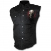 Chemise homme gothique sans manche avec la Mort  chaine de combat