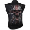 Chemise homme rock sans manche avec tête de mort sur drapeau Union Jack