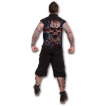 Chemise homme rock sans manche avec tête de mort sur drapeau Union Jack