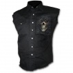 Chemise homme gothique sans manche avec tte de mort  voile dchir