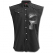 Chemise sans manche homme noire à crane fantomatique
