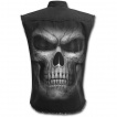 Chemise sans manche homme noire à crane fantomatique