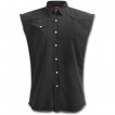 Chemise sans manche homme noire style 