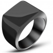 Chevalière homme acier Classic Black