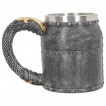 Chope à bière en forme de casque de chevalier croisé (17cm)