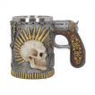 Chope à bière / tankard steampunk inspiration roulette russe