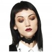 Collier chauve-souris similicuir noir