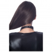 Collier chocker noir à coeur et chaines