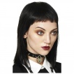 Collier chocker noir à spikes et cadenas coeur