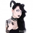 Collier choker à chaines, anneau et lune IRON MOON - Restyle