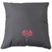 Coussin dcoratif avec chat gris  griffes sorties et dchirures
