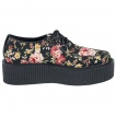 Creepers femme rtro florales - Industrial Punk