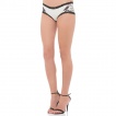 Culotte gothique Jawbreaker blanche à imprimé corbeaux et branchages