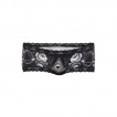 Culotte gothique Jawbreaker noire  imprim sotrique avec dentelle