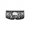 Culotte gothique Jawbreaker noire  imprim sotrique avec dentelle