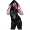 Débardeur capuche femme à panthère noire tribale
