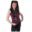 Dbardeur femme violet avec dragon tenant une rose 