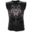 Dbardeur homme gothique avec loup et attrape-rves amrindien