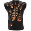 Débardeur homme gothique à effet combustion spontanée