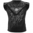 Débardeur homme gothique imitation sweat-shirt dézippé sur squelette