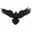 Décoration murale Corbeau ailes déployées (35cm)
