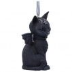 Dcoration suspendue / sapin de Nel chat dmoniaque  ailes de chauve-souris (9,2cm)