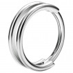 Double anneau Titane � charni�re clicker (l�vre, nez, oreille...)