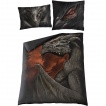Housse de couverture à Dragon Majestueux double face (200x200cm) + 2 taies d'oreiller