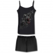 Ensemble pyjamas gothique femme 4 pièces fleurs du bien et du mal
