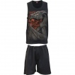 Ensemble pyjamas homme 4 pices  dragon dchirant le vtement