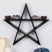 Etagère murale pentacle / pentagramme noir