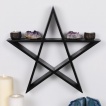 Etagre murale pentacle / pentagramme noir