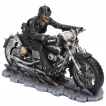 Figurine biker squelette sur moto démoniaque - James Ryman - 20,5cm