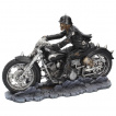 Figurine biker squelette sur moto dmoniaque - James Ryman - 20,5cm