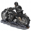 Figurine biker squelette sur moto dmoniaque - James Ryman - 20,5cm