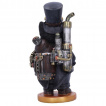 Figurine chat aventurier steampunk  chapeau (19,5cm)