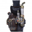 Figurine chat aventurier steampunk  chapeau (19,5cm)