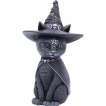 Figurine chat noir  chapeau de sorcier