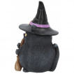 Figurine chat noir sorcier